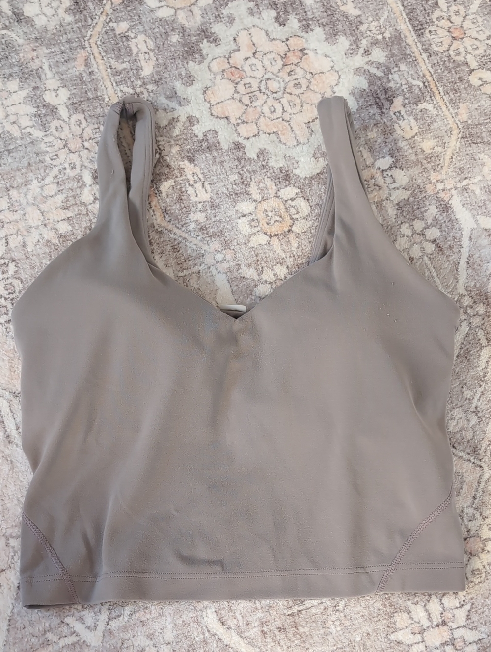 Lululemon Align Taupe Crop Tank Top